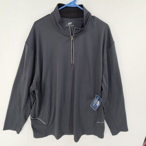 Ultra Club NWT Men's Long Sleeve 1/4 Zip Gray Size 2XL